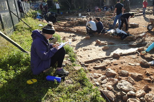 Students at Voula Excavation