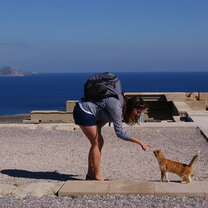 CYA Student and a cat