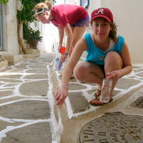 CYA Students Volunteer painting